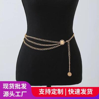 Retro temperament, ethnic style, body chain, female