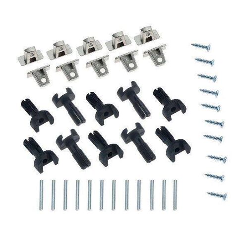 20 Sets 4 in 1 Cabinet Dowel Connector Corner Brackets