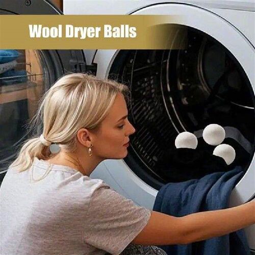 Dryer Wool Balls Drying Time Shortener Set Of 6 Reusable