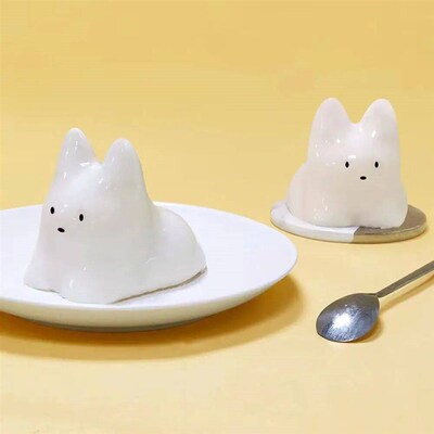 3D Cat Silicone Mold Epoxy Resin DIY Cream Pudding Candle Mo