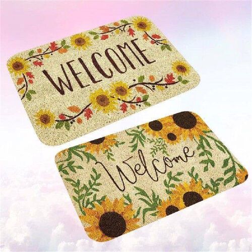 2 Pcs Water Absorption Pad Welcome Door Mat Gate Rug Floor