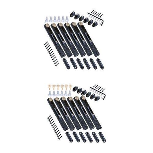 6Pcs Headless Guitar Bridge Tailpiece with Wrench for
