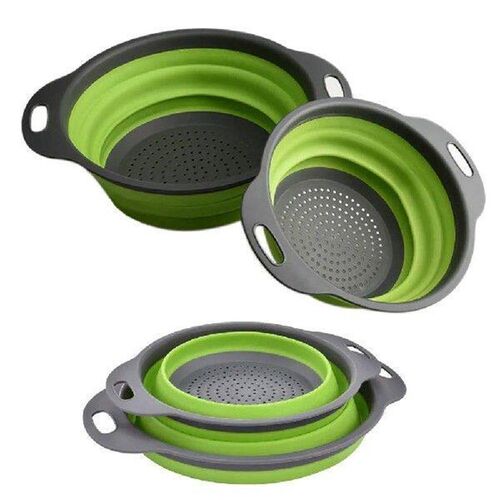 Kitchen Storage Gadgets Silicone Folding Retractable Round