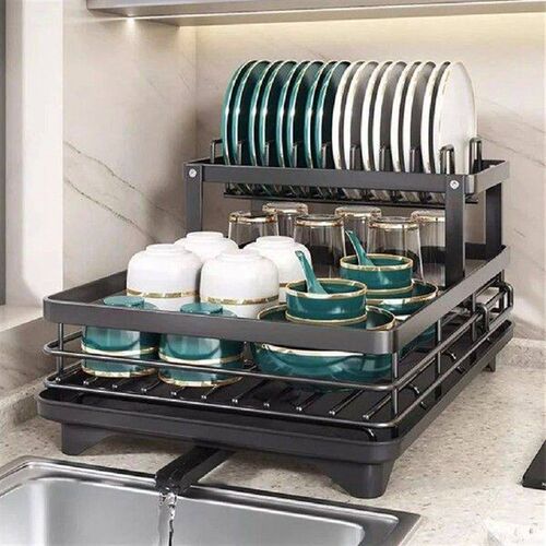 2024 Dish Drying Rack Kitchen Adjustable Stainless Steel 2