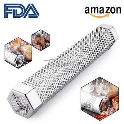 BBQ Grill Camping Smoking Mesh Tube Smoke Generator Pellet