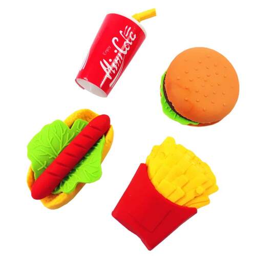 1pcs/lot Interesting Creativity Burger Cola Fries Hot Dog de