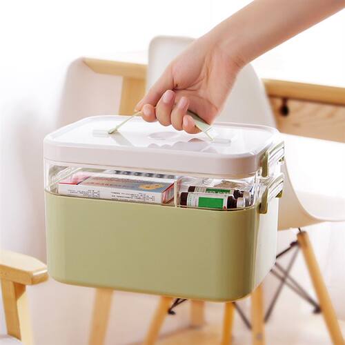 storage boxes cases medicine transparent  chest medical kit