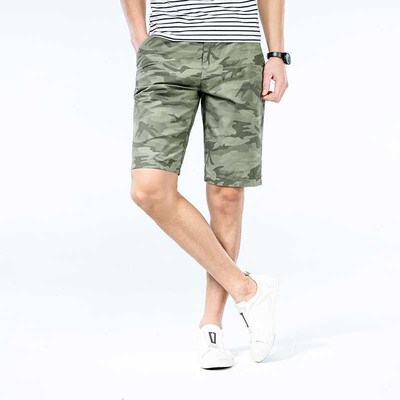 Summer New Fashion Camouflage 5 Shorts Mens Thin Pants Cran