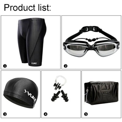 Men Swimming Shorts Waterproof Competition Swim Equipment Go