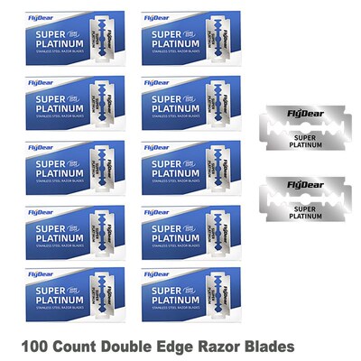 100Count Double Edge Razor Blades FlyDear Replacement Razors