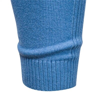 2023 New Winter Thickness Pullover Men O-neck Solid Color Lo
