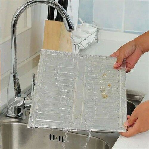 Kitchen Aluminium Anti-oil Plate Foldable Stove Heat