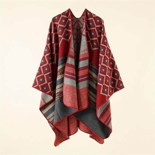 New Ethnic Forest Beitong Geometric Camo Warm Fashion Trave