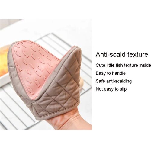 1PCS Fish Shaped Silicone Anti Scald Oven Gloves Kitchen Sil