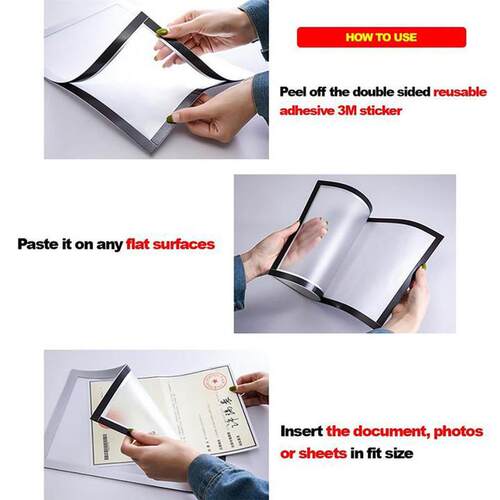Magnetic Photo Frame Home A4 A3 Certificate Protection Cadre