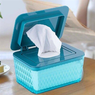 Wet Tissue Box Paper Dispenser Portable With Lid Tissue