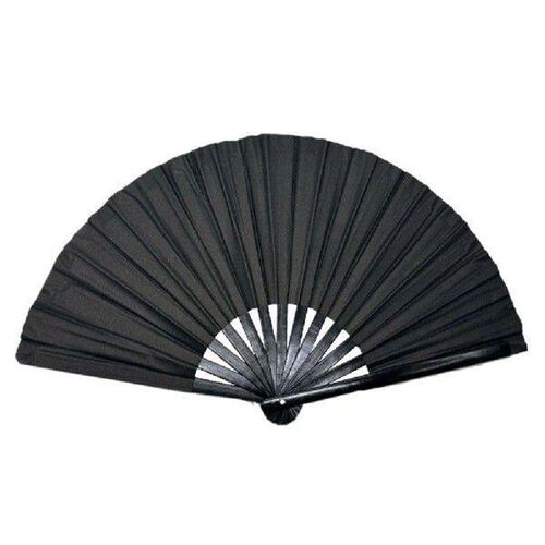 10 Inch Handheld Kung Fu Fan Wear Resist Plastic Print Hand