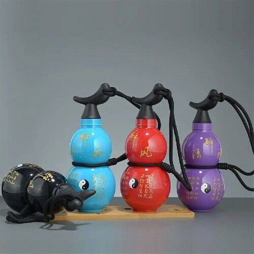 750ml Portable gourd cup with strap, single layer, new