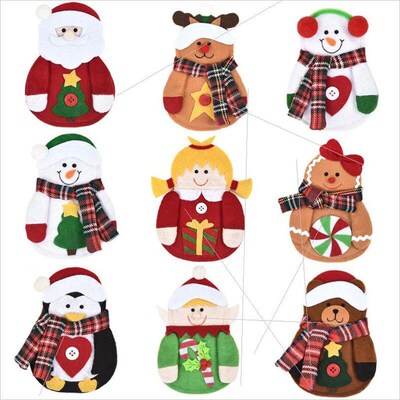 Christmas cartoon cutlery sets and restaurant cutlery bags