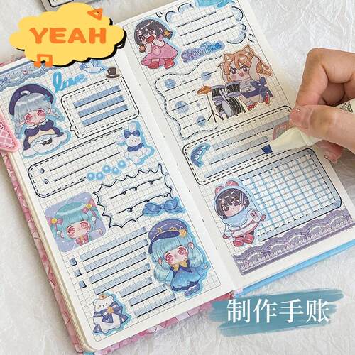 Color highlighter a set of4color marker pens萤光笔按动笔