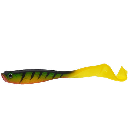 Belly Open Hollow Fish Soft Bait Fishing Lure Green Long Tai