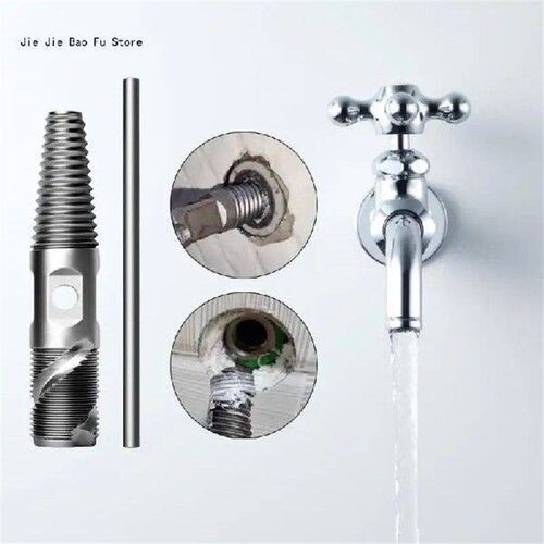 E8BD 2Pcs Screw Extractor Set 1/2inch 3/4inch Double Head