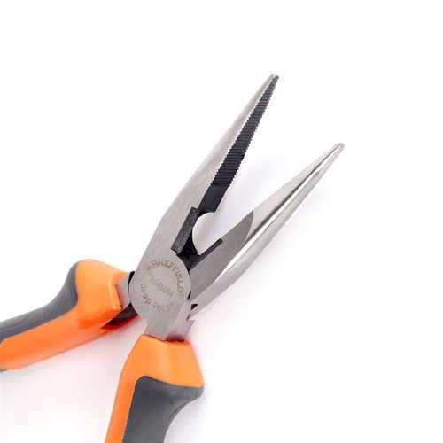 钢盾S00尖嘴钳电工钳子多功能尖头钳尖口五金工具钳子寸