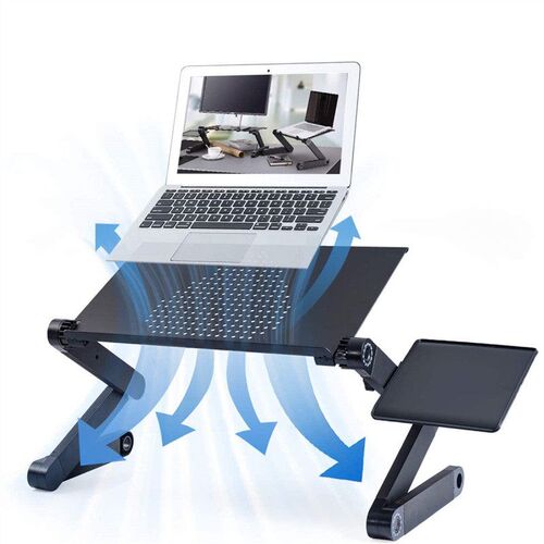 Aluminum Laptop Folding Table Computer Desk Stand for Bed 36