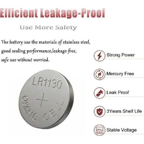 10-50Pcs AG10 LR54 Cell Coin 1.55V SR54 389 189 LR1130