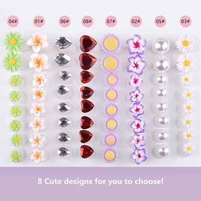 8Pcs Cute Soft Slcone Toe Separator for Nal Polsh, Set of To
