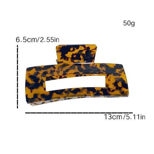 Ladies Hair Claw Cloud Shape Tortoisesh Leopard Acetate Hair