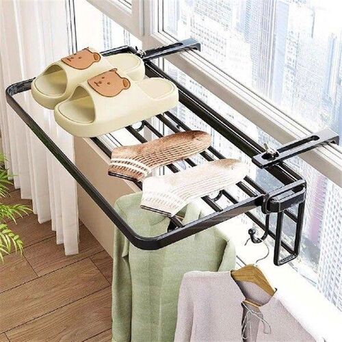 Clothes Drying Rack Foldable Railings Windowsill for