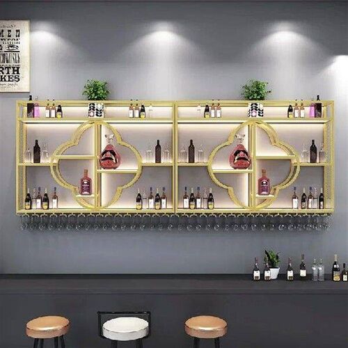 Minimalist Storage Wine Rack Cabinet Black Holder Wall Wine