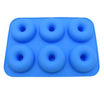 Heat Resistant Silicone Donut Mold for 6 Doughnuts Food Grad