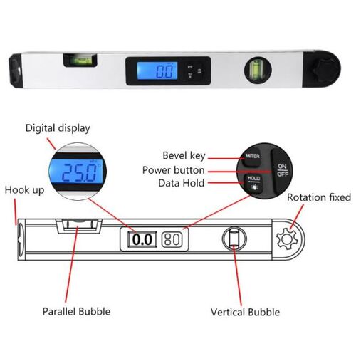 Digital Electronic Protractor angle finder Level Measuring G