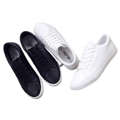 New Spring and Summer Lace-up White Shoes Women Flat Leather