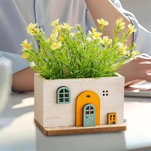 Faux Potted Plants Indoor Artificial House-Style Flowerpot