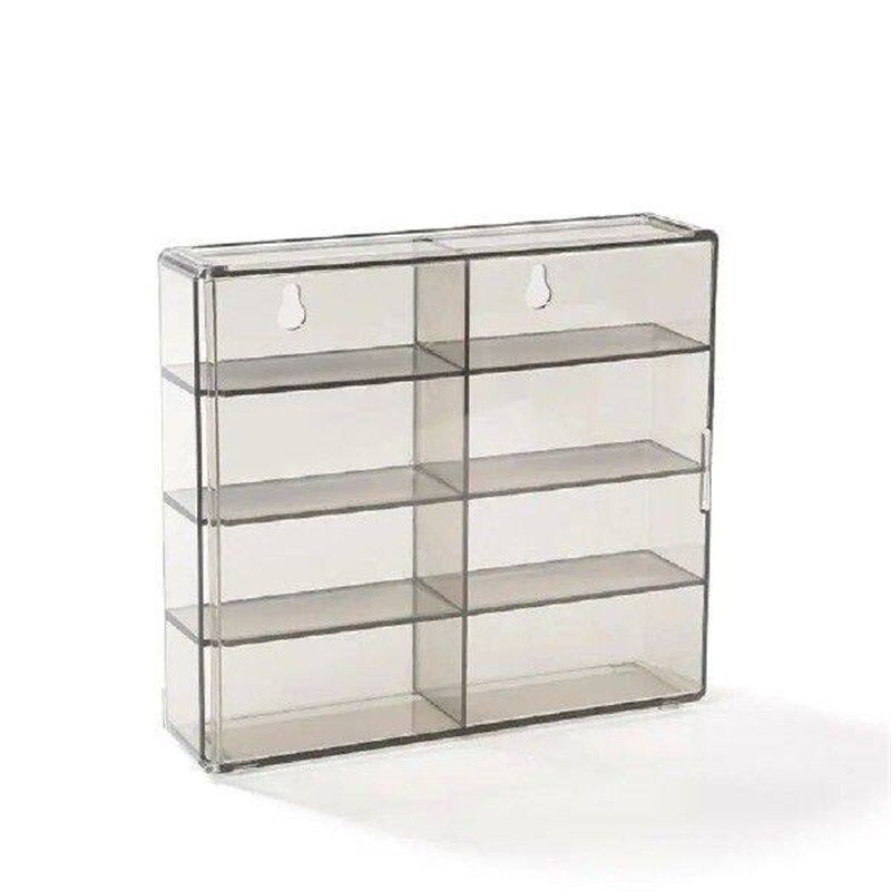 Transparent 1:64 Toy Model Cars Display Box Acrylic 8 Grids