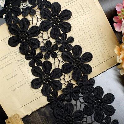 10CM Wide High Quality Exquisite Lace Cotton Embroidery Ribb