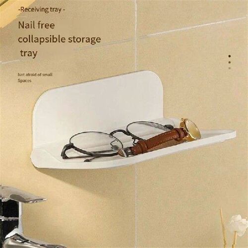 2PCS Portable Bedside Storage Shelf Wall-Mounted Bed Head