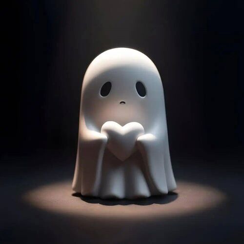 Ghost Themed Statue Spooky Halloween Ghost Figurine Set with