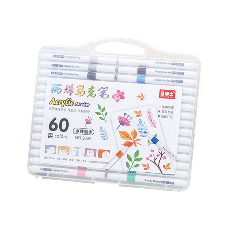 Acrylic marker pen 24/36/48 color painting set stationery图片