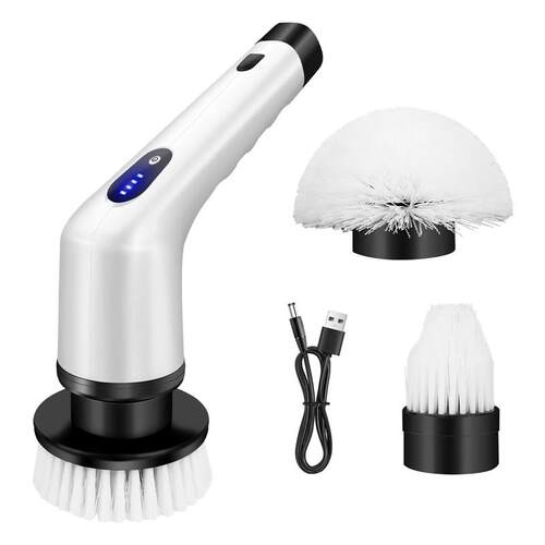 Electric Spin Scrubber, Cordless Shower Scrubber with 3 Repl