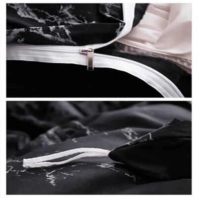 3pcs Duvet ver Set with Pillow Case Double Comforter Bedding