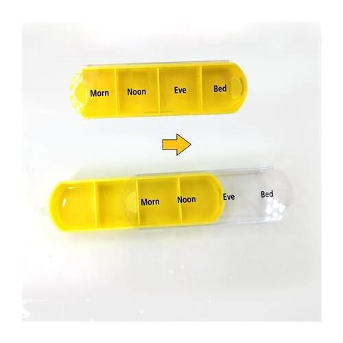 Weekly 7 Days Pill Box 28 Compartments Pill Organizer Plasti
