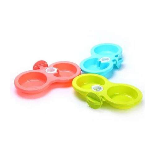 New Hangable Double Dog Bowls Automatic Feeder Water