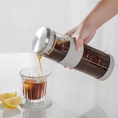 Leeseph Portable Cold Brew Iced Coffee Maker Tea Infuser - 8