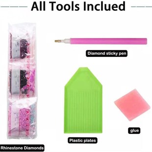 5D Diamond Painting Landscape Figure Cartoon Full Round Diam