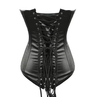 Explosion High Quality PU Leather Corset Ladies Zipper Halte