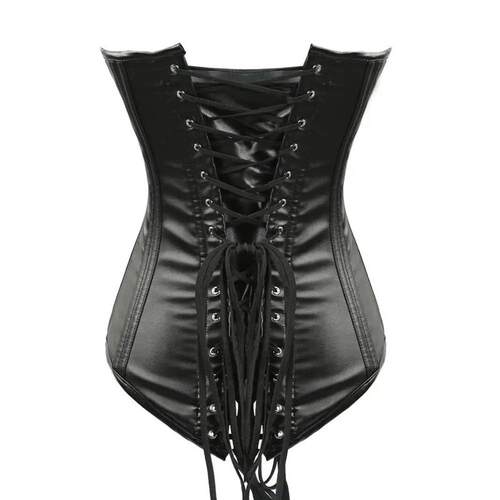 Explosion High Quality PU Leather Corset Ladies Zipper Halte